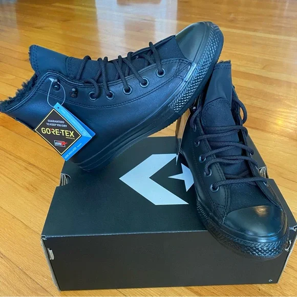 NWT Converse Gore Tex Leather High Top Sneakers - Picture 6 of 12
